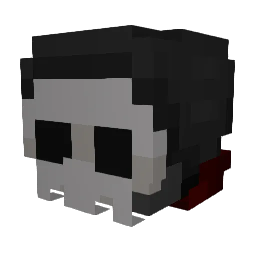 HoleEnjoyer Minecraft avatar head, 3D render