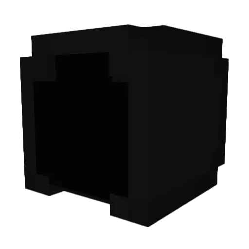 Holecamper_ Minecraft avatar head, 3D render