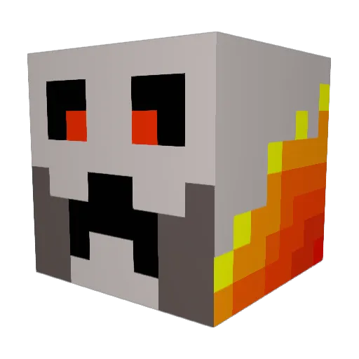 Holgu Minecraft avatar head, 3D render