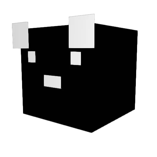 HollLee Minecraft avatar head, 3D render