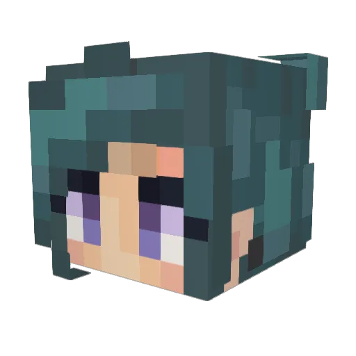 Holl_sy Minecraft avatar head, 3D render
