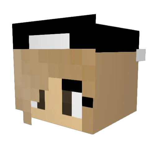 Holley_Girl Minecraft avatar head, 3D render