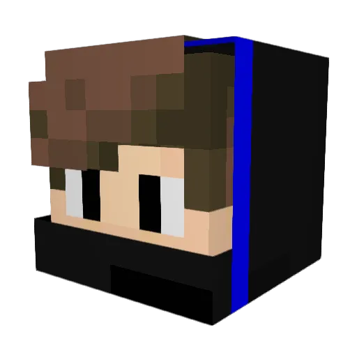Holli2912 Minecraft avatar head, 3D render