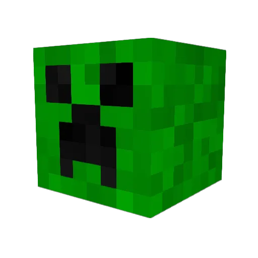 Hollin22 Minecraft avatar head, 3D render