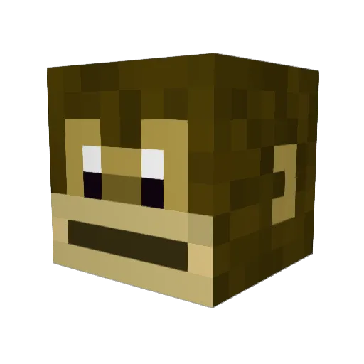 HollisterModel Minecraft avatar head, 3D render
