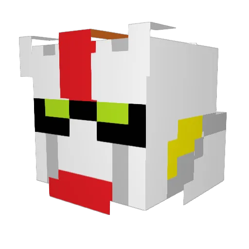 Holliver00 Minecraft avatar head, 3D render
