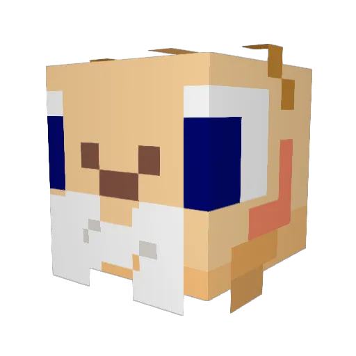 Holllow_68 Minecraft avatar head, 3D render