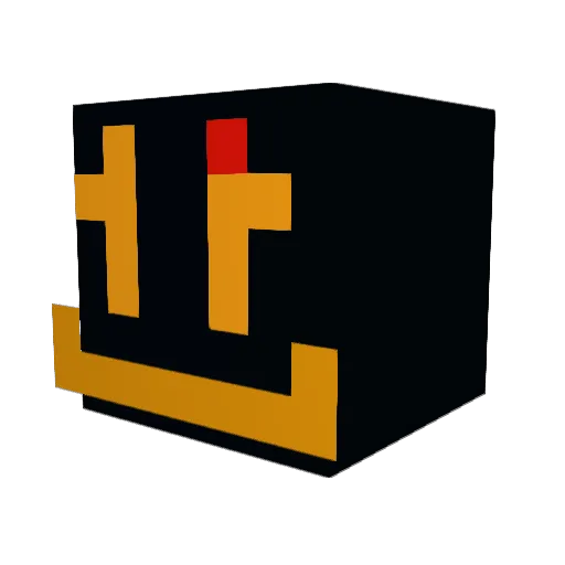 Hollow44897 Minecraft avatar head, 3D render