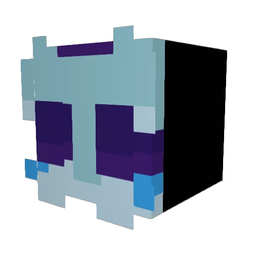 HollowHeartSys Minecraft avatar head, 3D render