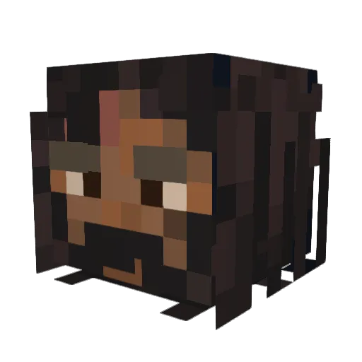 HollowHomo Minecraft avatar head, 3D render