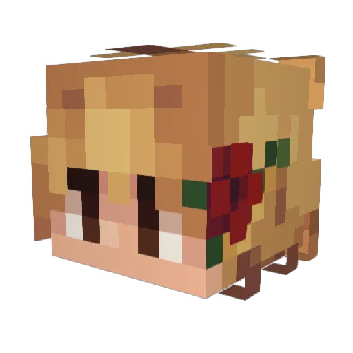 HollowNewt Minecraft avatar head, 3D render