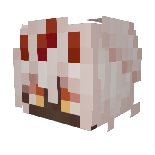 HollowPaws Minecraft avatar head, 3D render