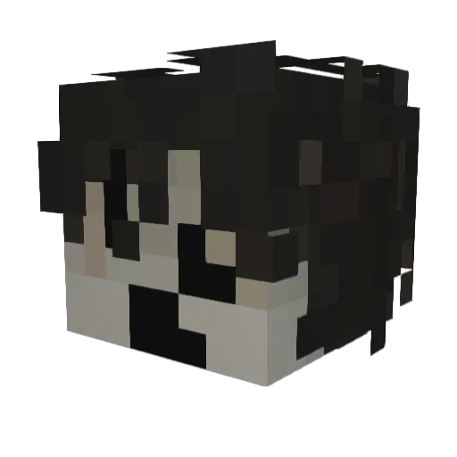 HollowPixel Minecraft avatar head, 3D render