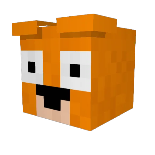 HollowThing1 Minecraft avatar head, 3D render