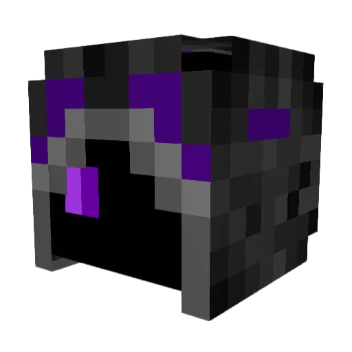 Hollow_1_ Minecraft avatar head, 3D render