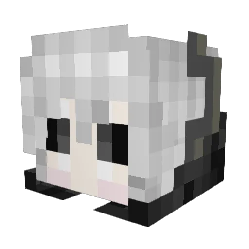 Hollow_20003 Minecraft avatar head, 3D render