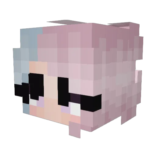 Hollow_323 Minecraft avatar head, 3D render