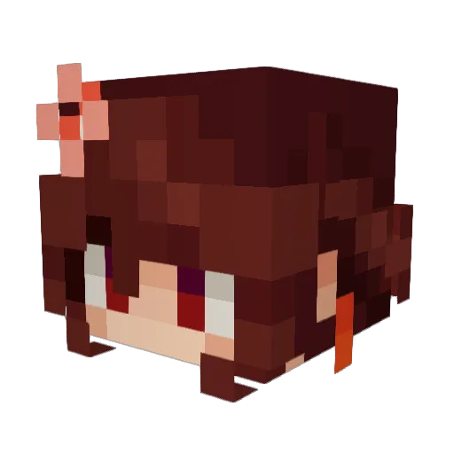 Hollow_Ghost Minecraft avatar head, 3D render