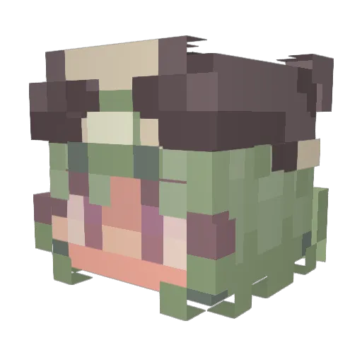 Hollow_Knight2 Minecraft avatar head, 3D render