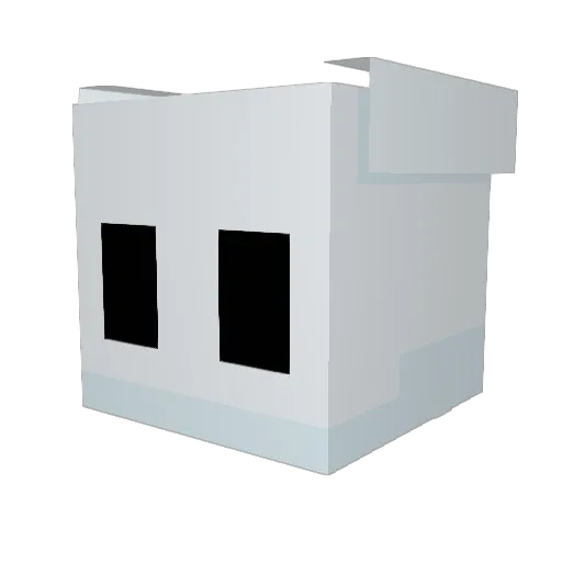 Hollow_Potato Minecraft avatar head, 3D render