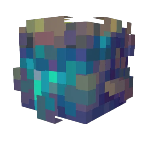 HollowedForest Minecraft avatar head, 3D render