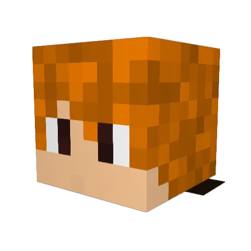 Hollowfied_ZX310 Minecraft avatar head, 3D render