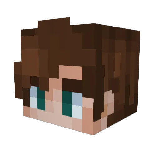 Hollowpoint34 Minecraft avatar head, 3D render