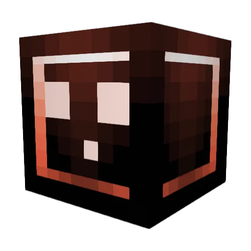 Hollowswitch Minecraft avatar head, 3D render