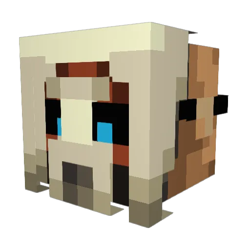 HollyLindin818 Minecraft avatar head, 3D render