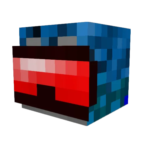 HollyMollyUS Minecraft avatar head, 3D render