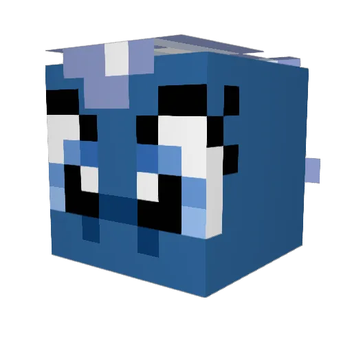 HollyTamale Minecraft avatar head, 3D render