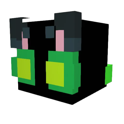 HollyWave_River Minecraft avatar head, 3D render