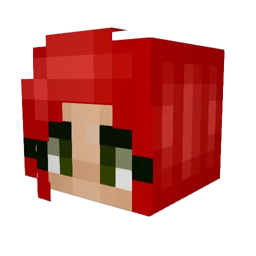 Holly_Rebecca Minecraft avatar head, 3D render