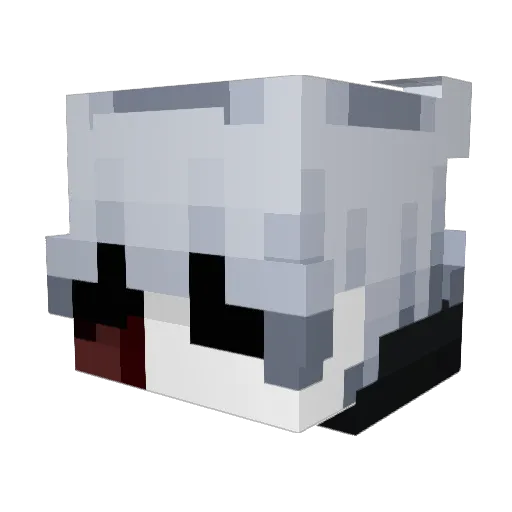 Hollygg Minecraft avatar head, 3D render