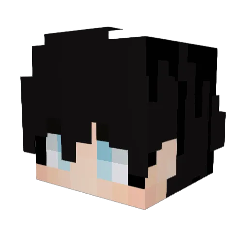 Holmesdaman Minecraft avatar head, 3D render
