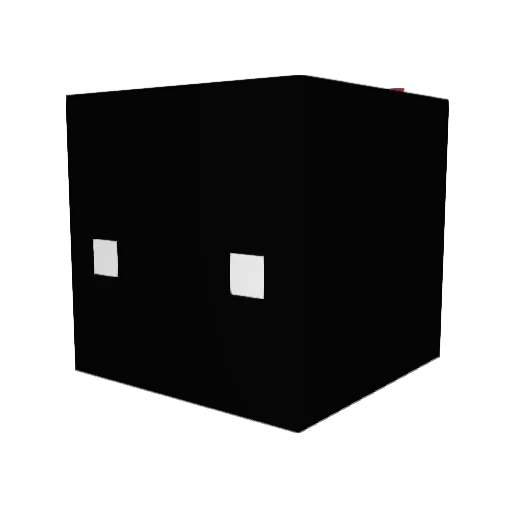 Holmoofi Minecraft avatar head, 3D render