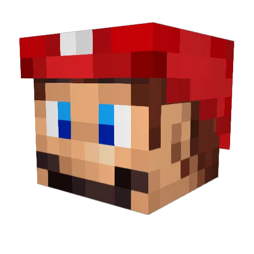 Holmrod Minecraft avatar head, 3D render