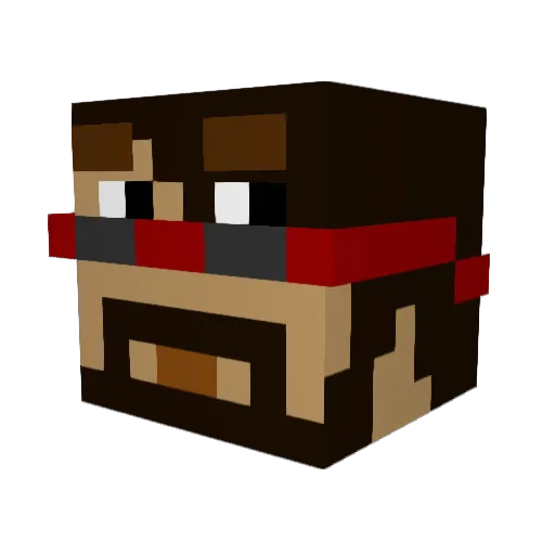 Holmsie9 Minecraft avatar head, 3D render