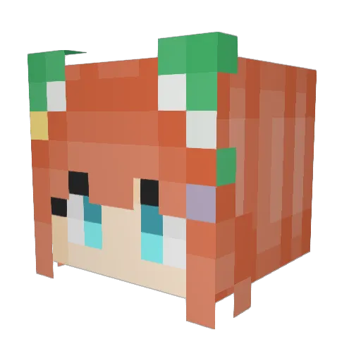 HoloGen18 Minecraft avatar head, 3D render