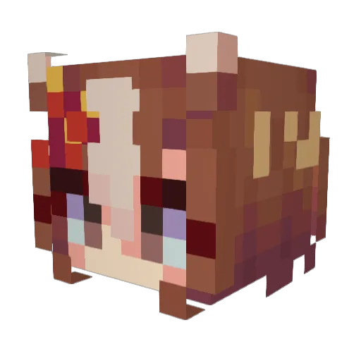 HoloSimp152 Minecraft avatar head, 3D render