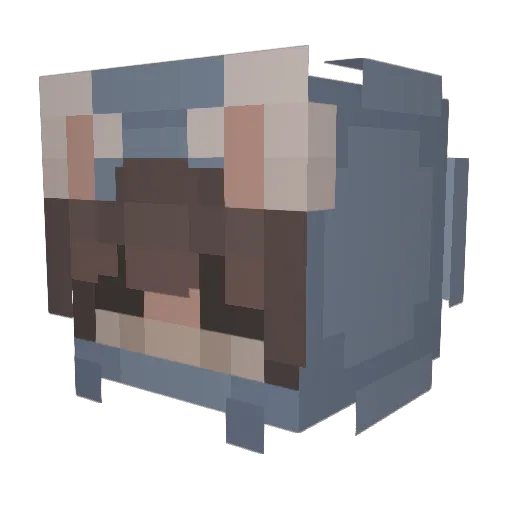 Holo_Goose Minecraft avatar head, 3D render