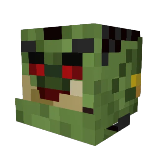 Hologue Minecraft avatar head, 3D render