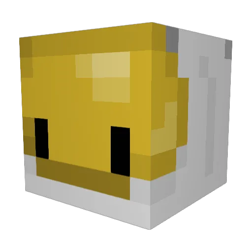 Holom Minecraft avatar head, 3D render