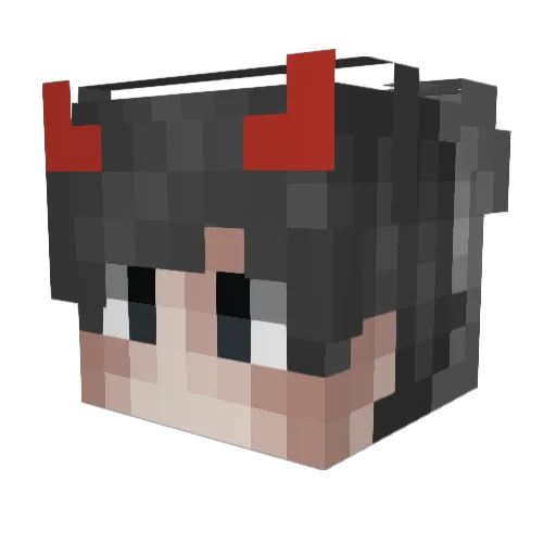 Holt7808 Minecraft avatar head, 3D render