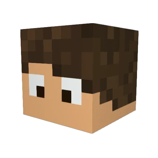 HoltHamlet011 Minecraft avatar head, 3D render