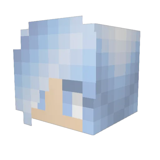 Holtdahooligan Minecraft avatar head, 3D render
