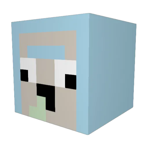 Holtet321 Minecraft avatar head, 3D render