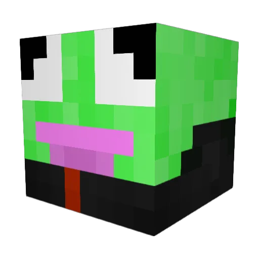 Holtzig Minecraft avatar head, 3D render