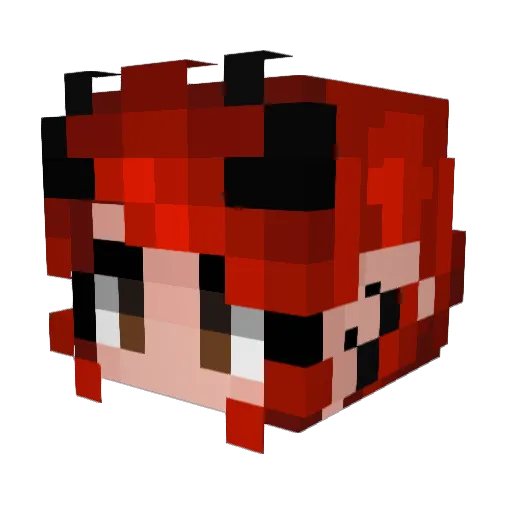 Holtzor Minecraft avatar head, 3D render