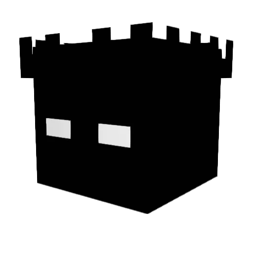 HolunderBear Minecraft avatar head, 3D render